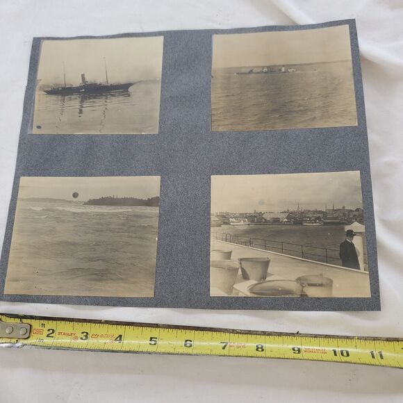 Antique Photos Seaside Boardwalk Shops Donkey Steamboat Island Cityscape Ocean - Picture 3 of 11